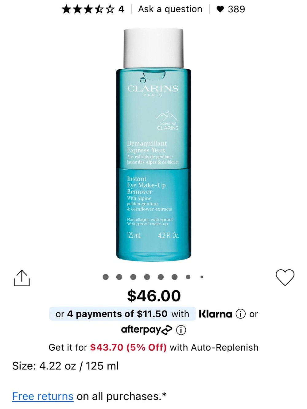 Clarins Instant Eye Make-Up Remover